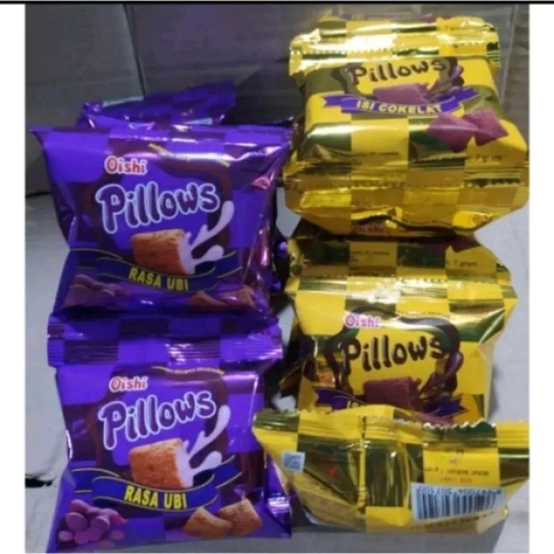 Jual Oishi Pillows Snack Pillow Renceng 1 Ball / Dus isi 15 Pak / 30 ...