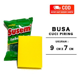 Jual Sabut Spon Busa Cuci Piring Susemi Hijau Kuning - Sabut Spon Busa ...