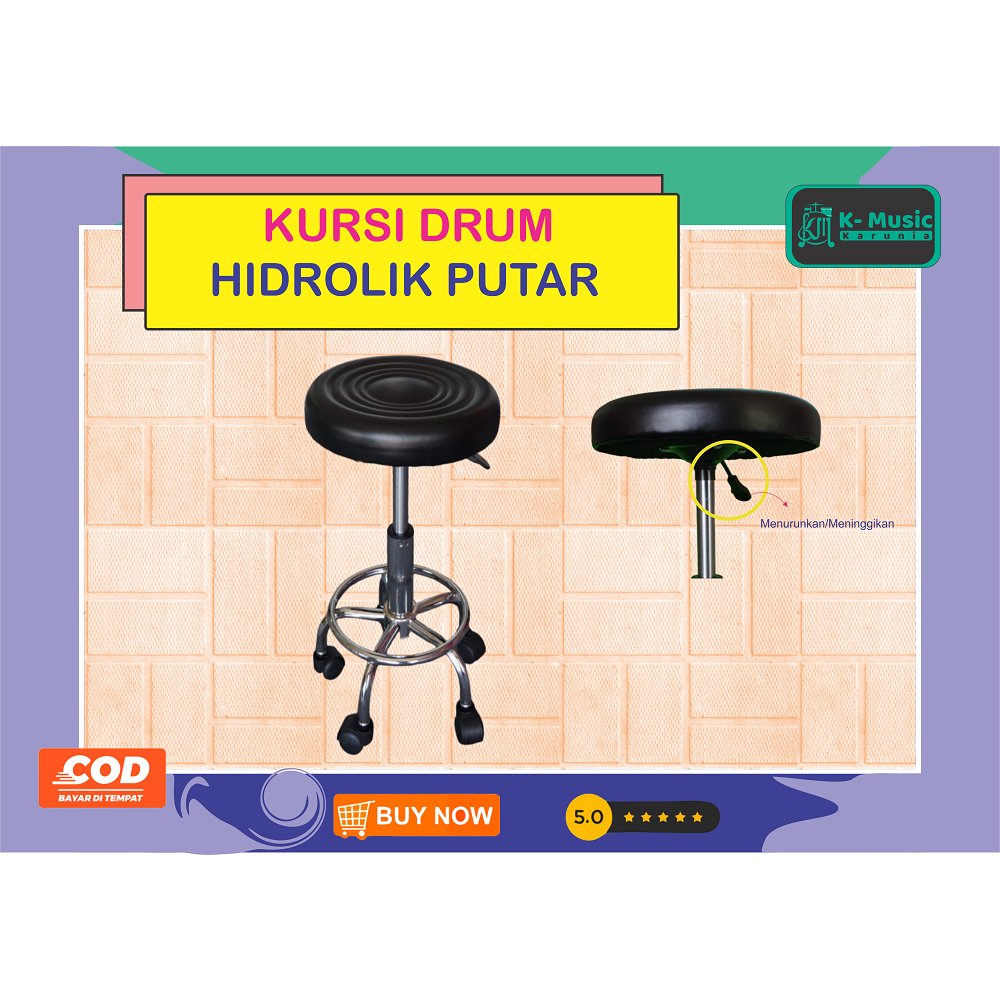 Jual Kursi Drum Putar Hidrolik Ketinggian bisa diatur Shopee Indonesia