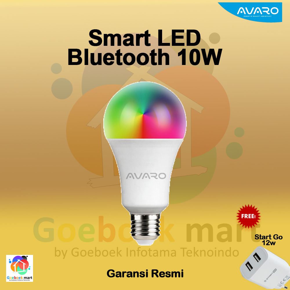 Jual EXCLUSIVE AVARO Smart LED BULB RGB+WW 10W Smart Light BLUETOOTH
