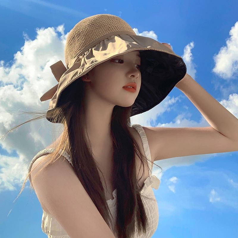 Jual Walva - T004 Topi Pantai Japan Rajut Wanita Elegan Pelindung ...