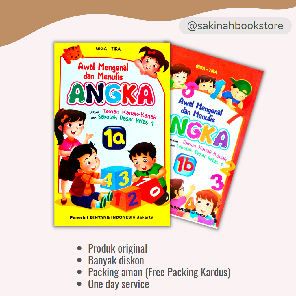 Jual Paket Hemat 2 Buku Awal Mengenal Angka Jilid 1A Dan 1B | Shopee ...