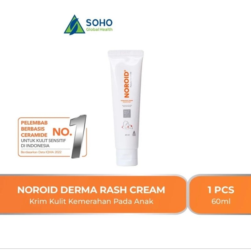 Jual Noroid Derma Rash Cream 60ml Soho untuk ruam bayi Expired ...