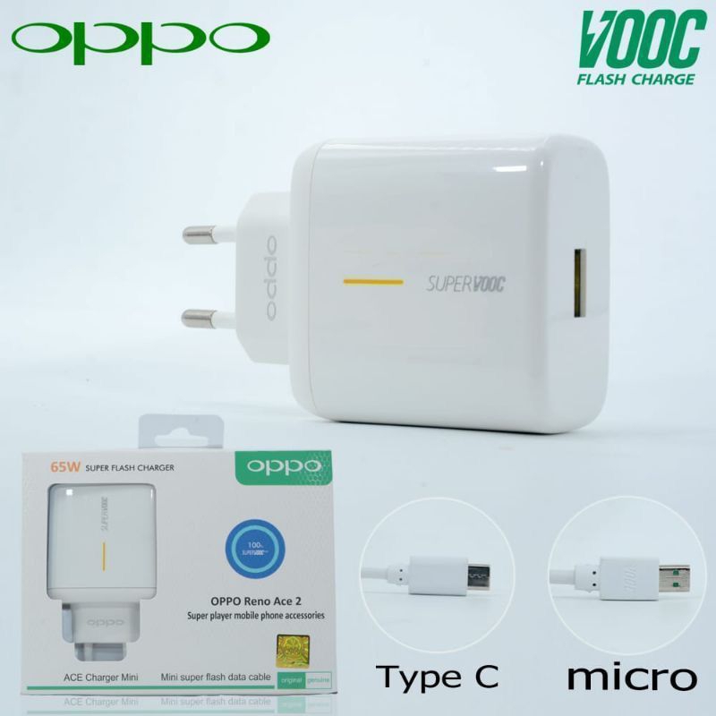 Jual Travel charger Oppo Reno Ace 2 ( original out 2.0A ) fast charging