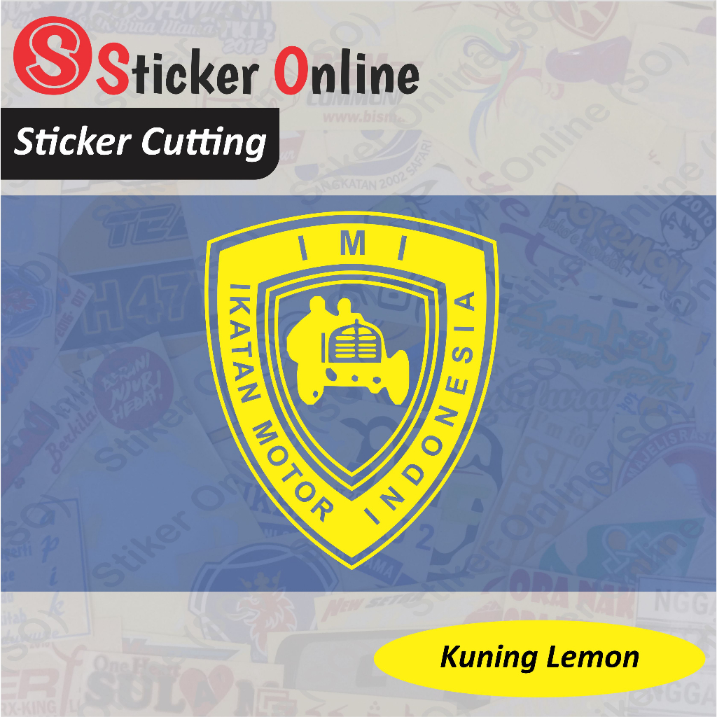 Jual Stiker Ikatan Motor Indonesia | Sticker Cutting IMI | Shopee Indonesia