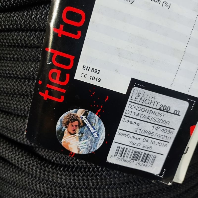 Jual TENDON TRUST Dynamic Rope 11.4mm 200mtr Tali Karmantel Dinamis ...
