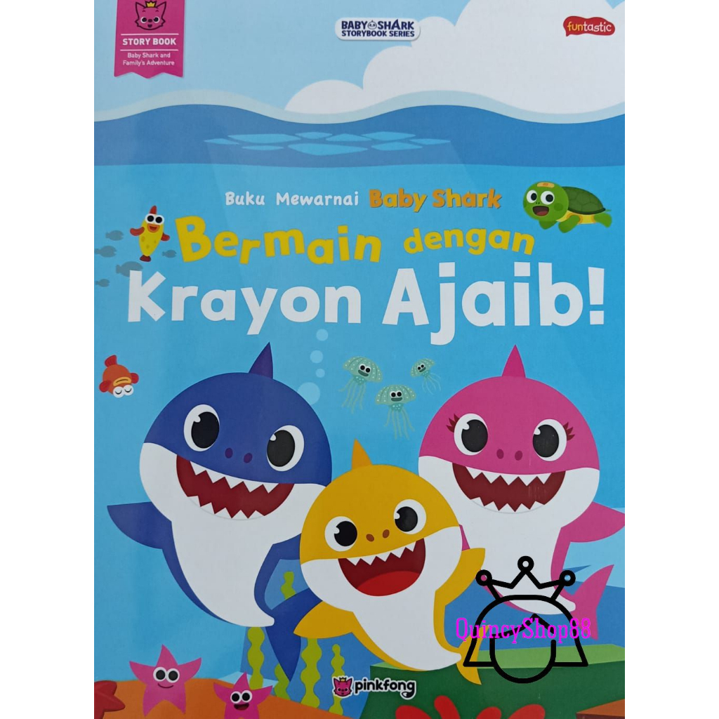 Jual Buku Mewarnai / Coloring Book Pinkfong Baby Shark | Shopee Indonesia