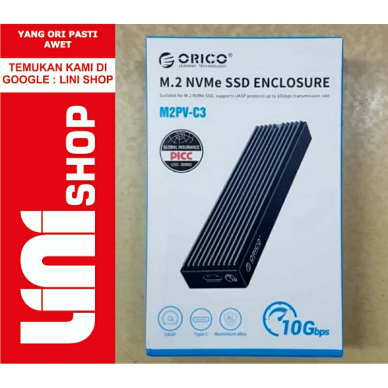 Orico M2PV-C3 Case External SSD NVME 2280 2242 NVME Enclosure