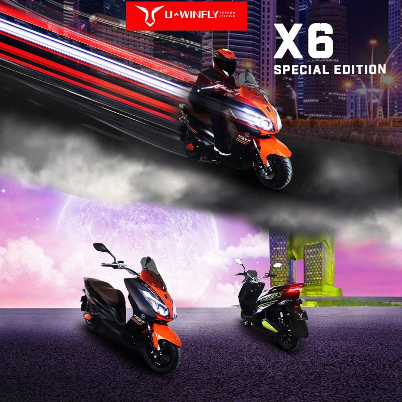 Jual UWINFLY Motor Listrik Electric Bike X6 2000Watt | Shopee Indonesia