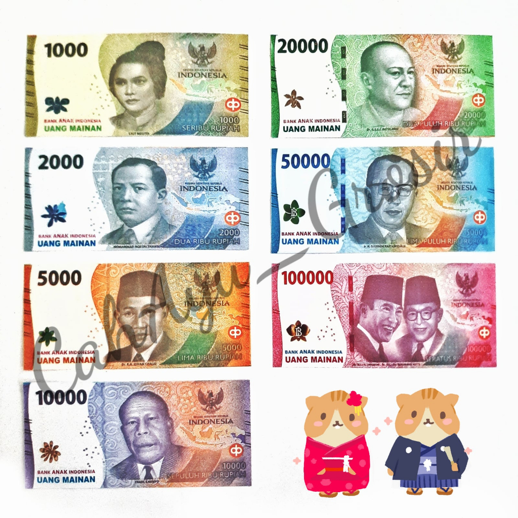 Jual 100 lembar - Uang Mainan / Uang Uangan / Uang Mahar / Mainan