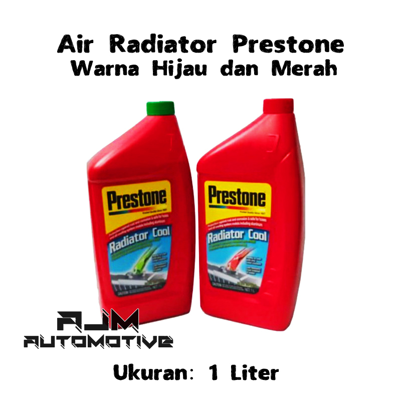 Jual Air Radiator 1 Liter Prestone Radiator Coolant Hijau Merah ...