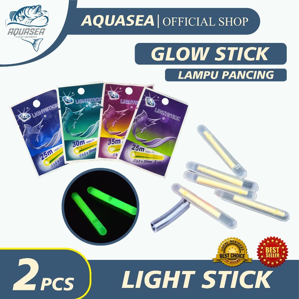 2 Packet (10PCS) Night light stick for Fishing Lebih Terang & Tahan lama