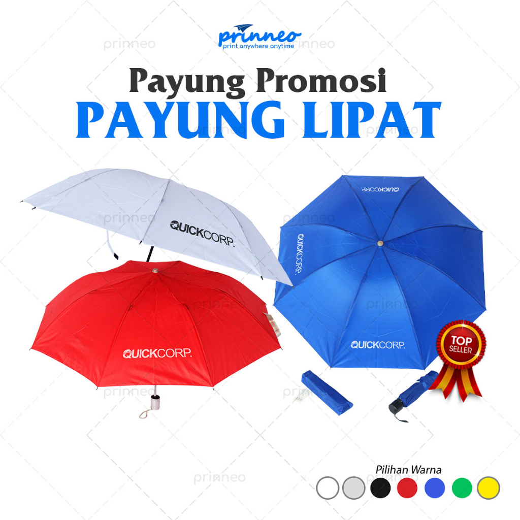 Jual Payung Lipat Sablon Desain Custom Shopee Indonesia 4681