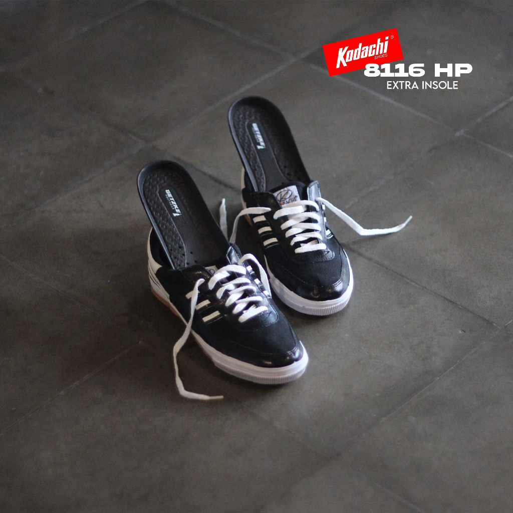 Jual KOMBO EXTRA Kodachi 8116 Hitam Putih 8116 HP Insole Hitam Getzke ...