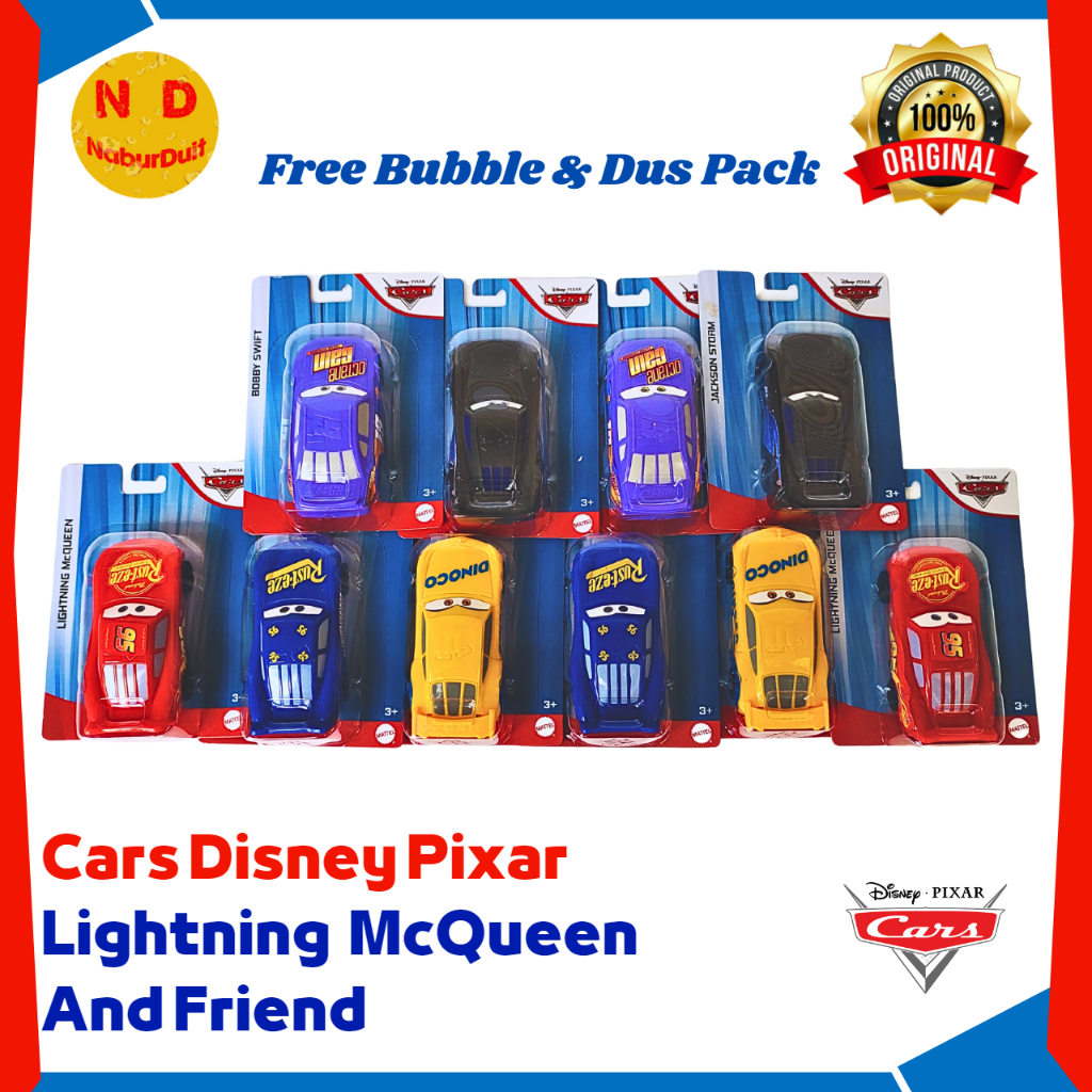 Jual Disney Pixar Cars Lightning McQueen - Dinoco Cruz Ramirez ...