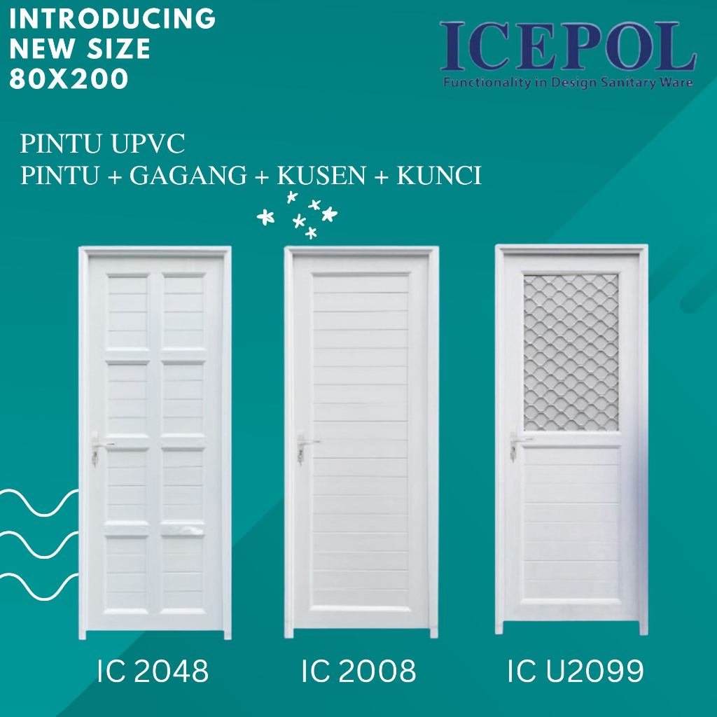 Kusen Pintu Kamar Mandi Pvc