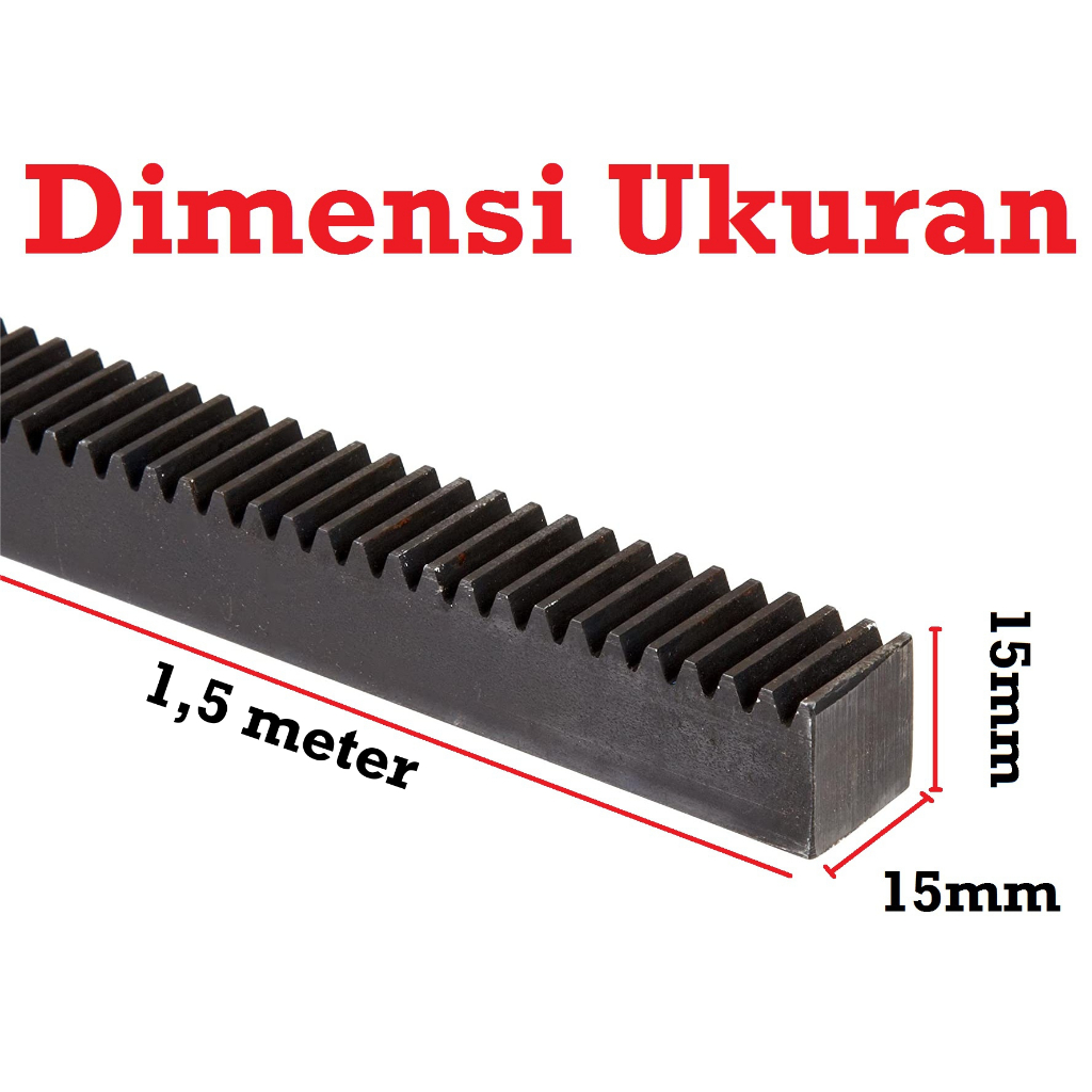 Jual [HAEBOT 3] Rack Gear Straight Rackgear 15X15 1500mm Lurus Spur ...