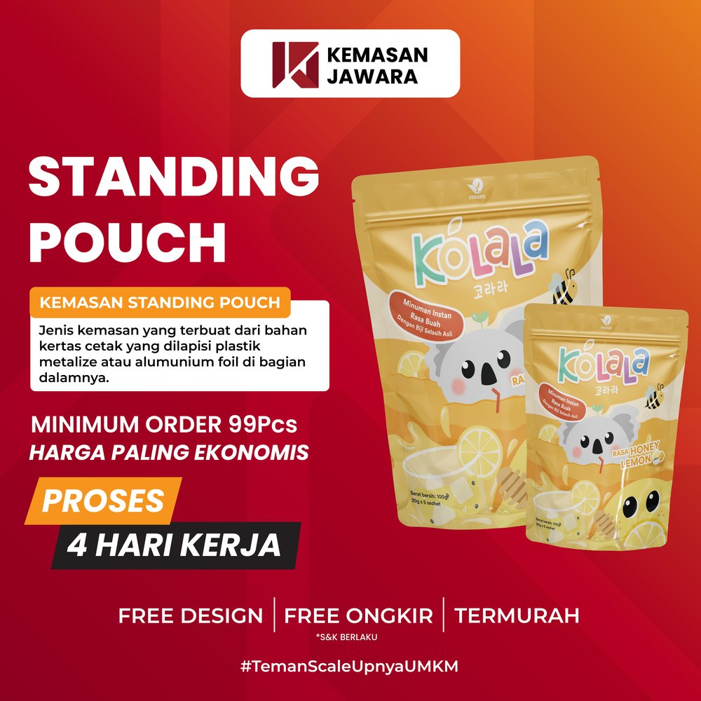Jual Kemasan Makanan Standing Pouch 9x15 | Shopee Indonesia