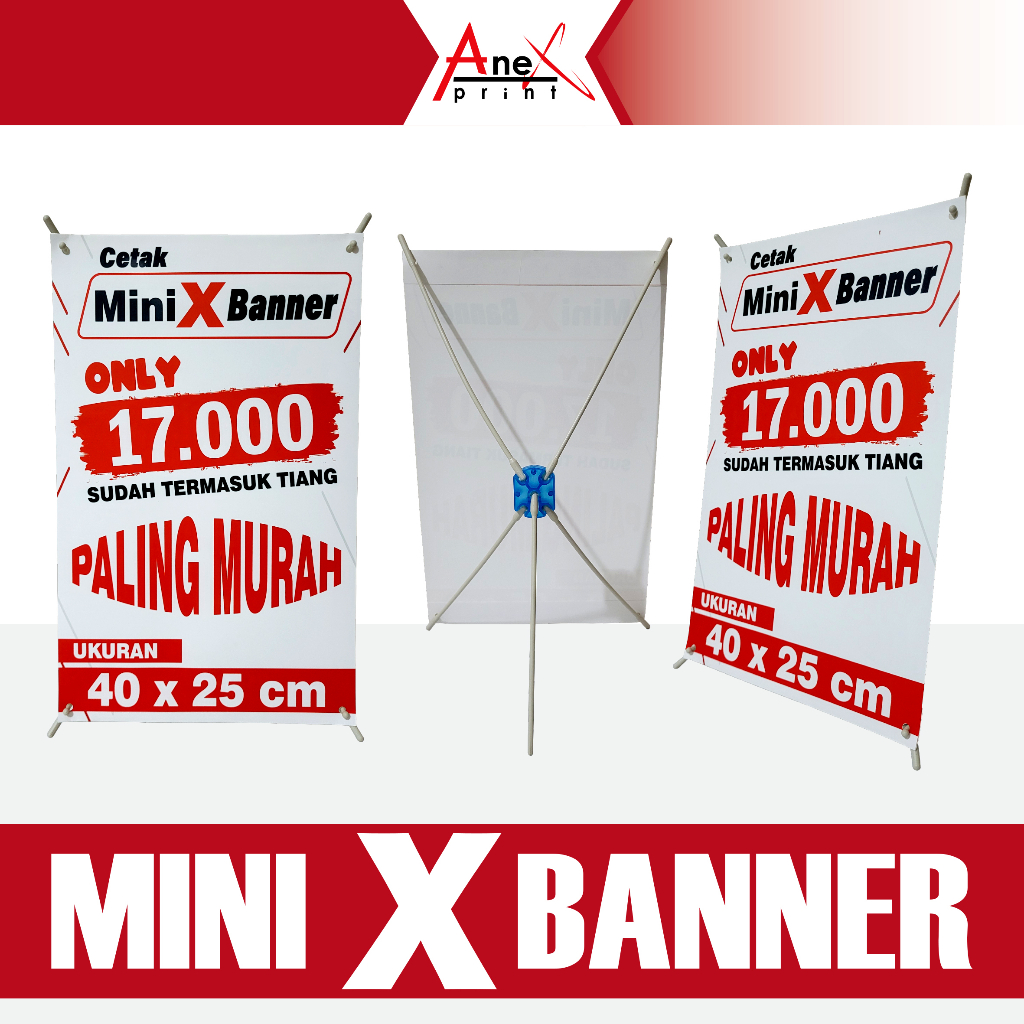 Jual PRINT MINI X BANNER TERMURAH / CETAK MINI X BANNER 25 X 40 / MINI ...