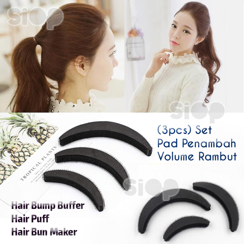 Jual F2T 3pcs SET Pad Penambah Volume Rambut Hair Bump Buffer Hair Puff ...