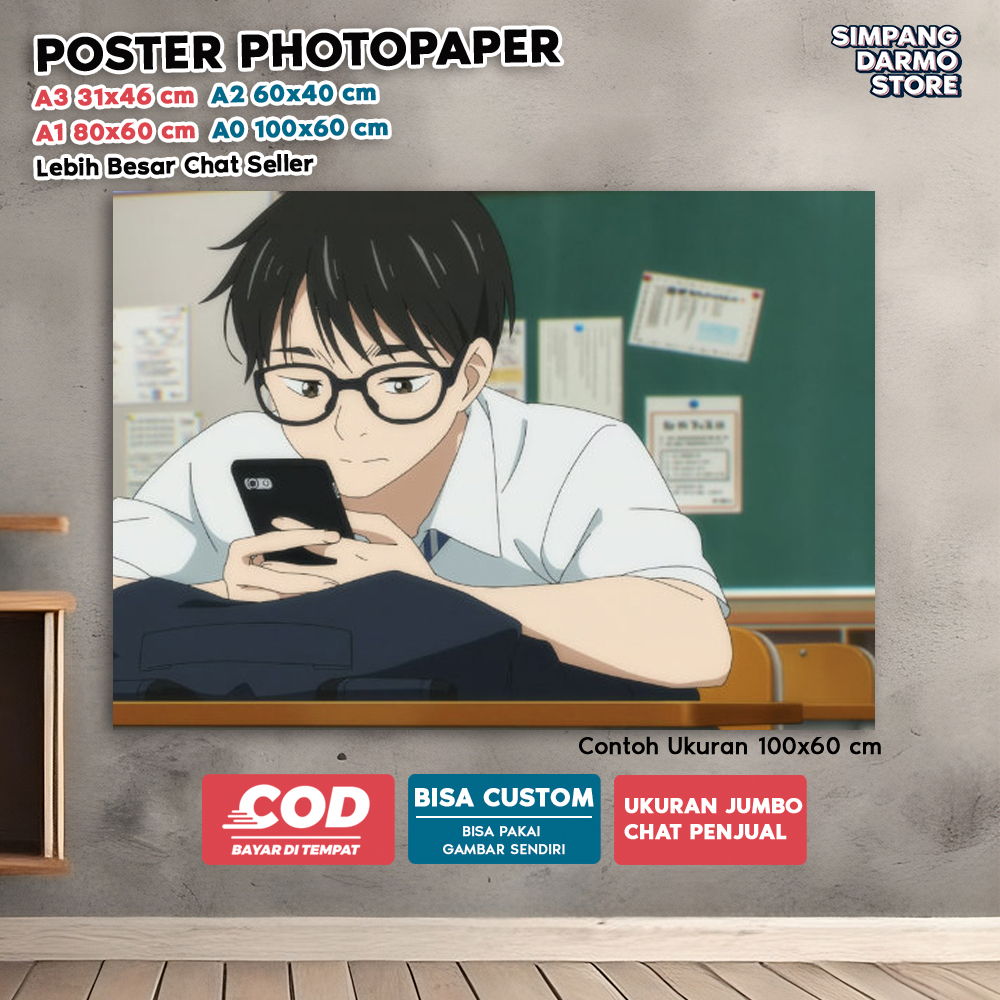 Jual Poster Anime Kimi wa Houkago Insomnia Kualitas HD dan Bisa Custom