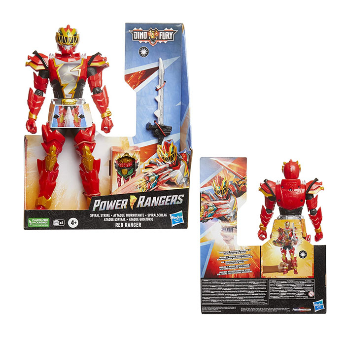 Jual Power Rangers Dino Fury Spiral Strike Red Ranger Action Figure ...