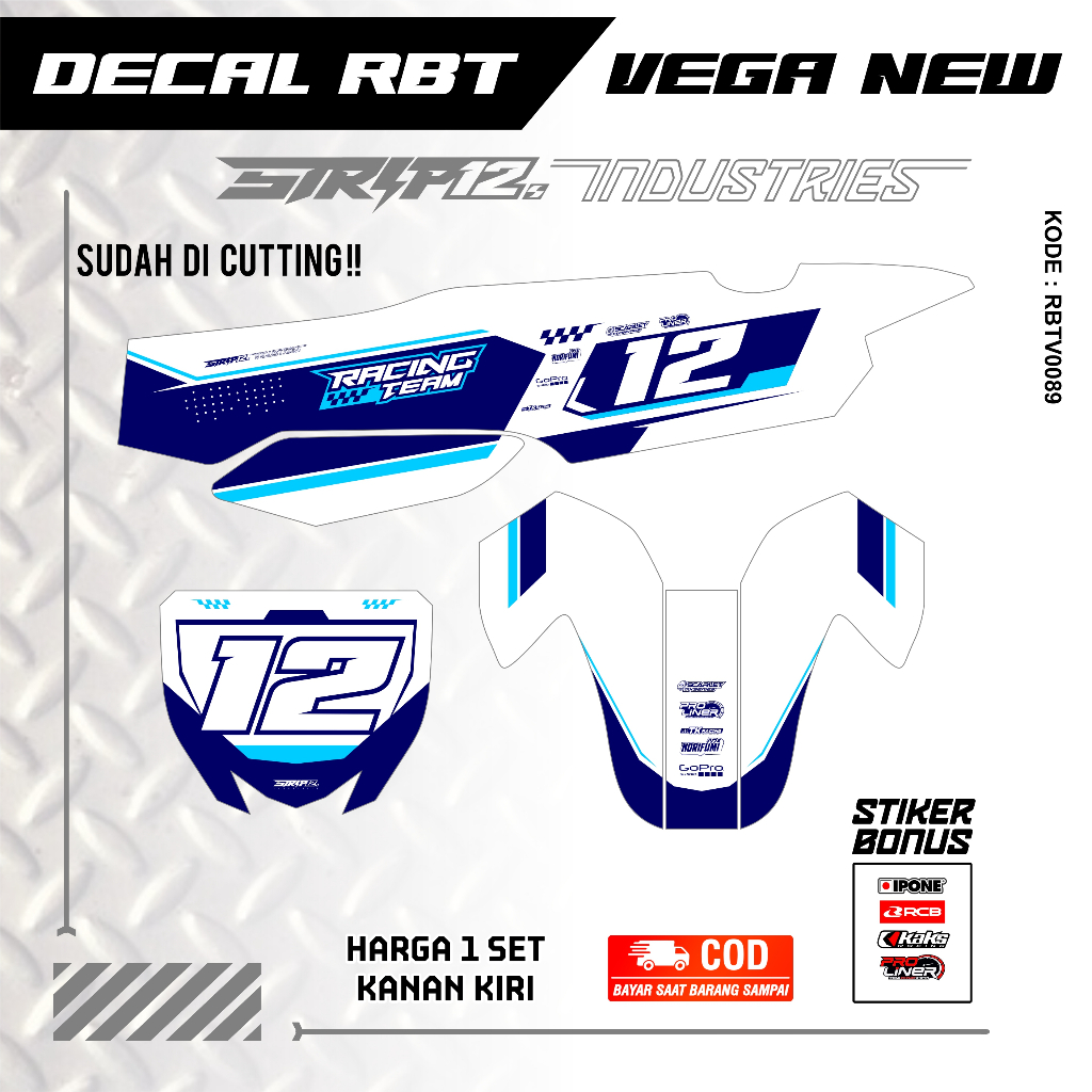 Jual DECAL RBT VEGA NEW DECAL TRAIL COSTUM KODE RBTV0089 | Shopee Indonesia