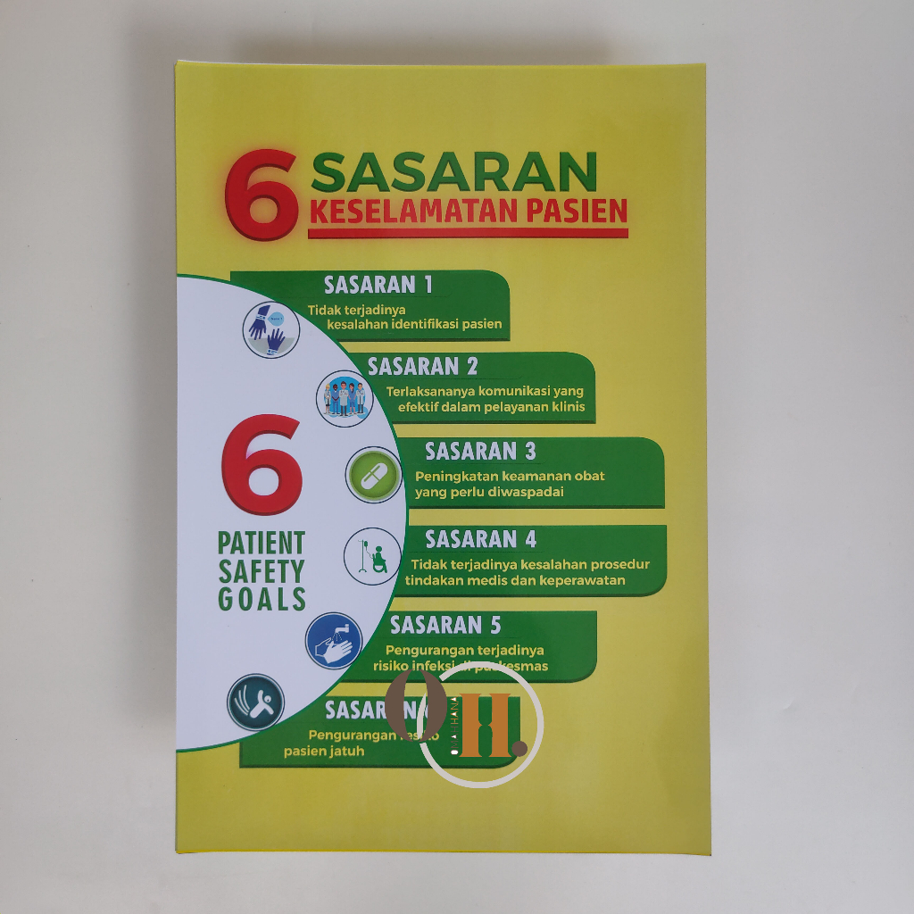 Jual Poster 6 Sasaran Pasien 6 Patient Safety Goals Poster