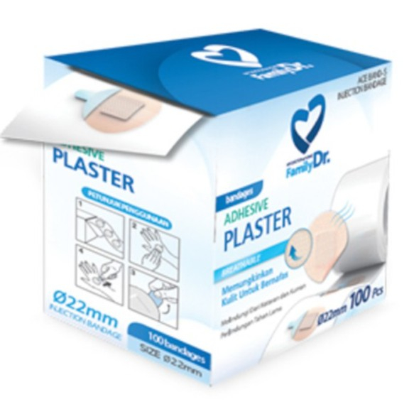 Jual PLASTER FAMILYDR ADHESIVE BANDAGES PLASTER KASA BULAT UNTUK JARUM