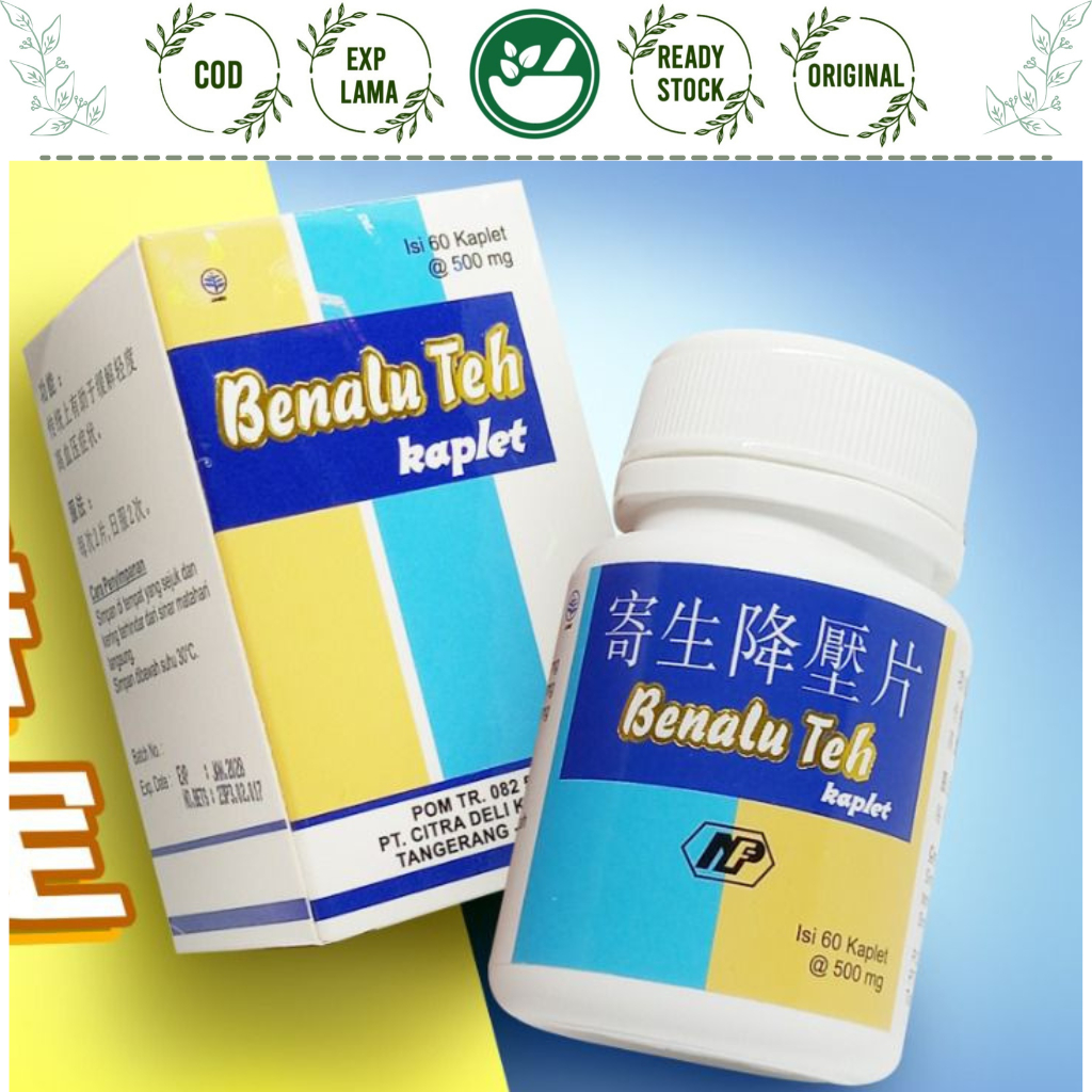 BENALU TEH TABLETS 60 KAPLET NF NAN FENG - DARAH TINGGI DAN KOLESTROL JISHENG JIANG YA PIAN JIANGYA