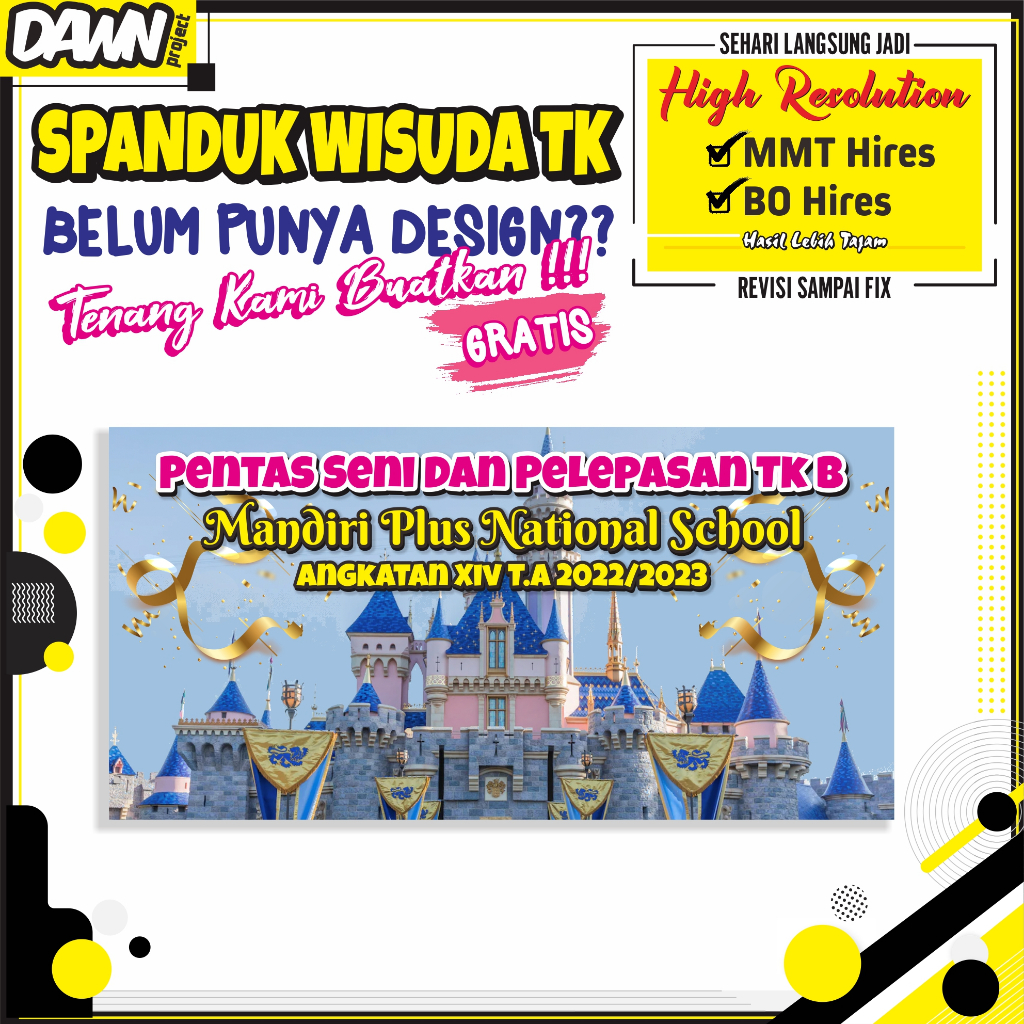 Jual SPANDUK II BACKDROP WISUDA TK / PELEPASAN TK | Shopee Indonesia