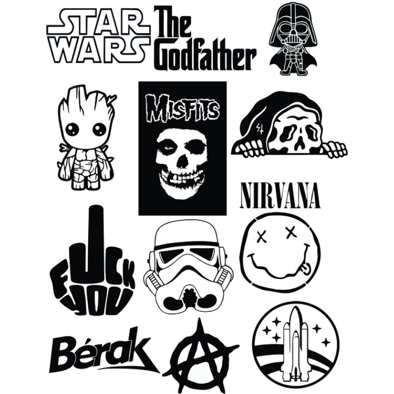 Jual stiker hitam putih | Shopee Indonesia