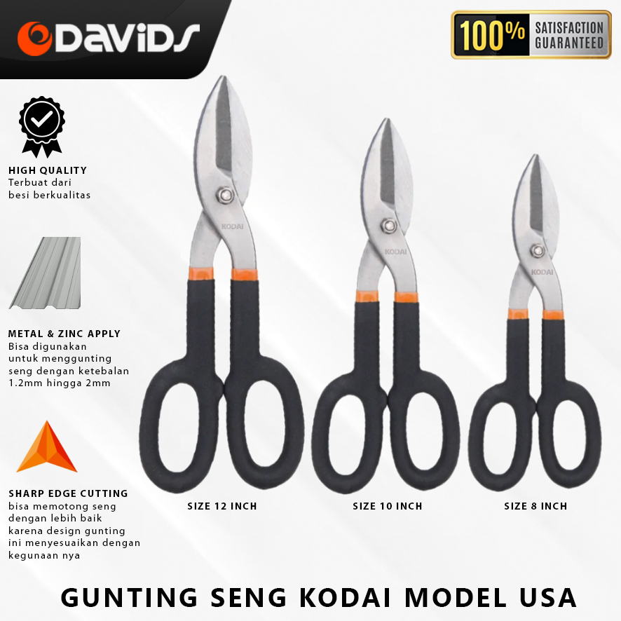 Jual Gunting Seng Plat Pemotong Baja Ringan Galvalum Mdl USA 8 10 1 2 ...