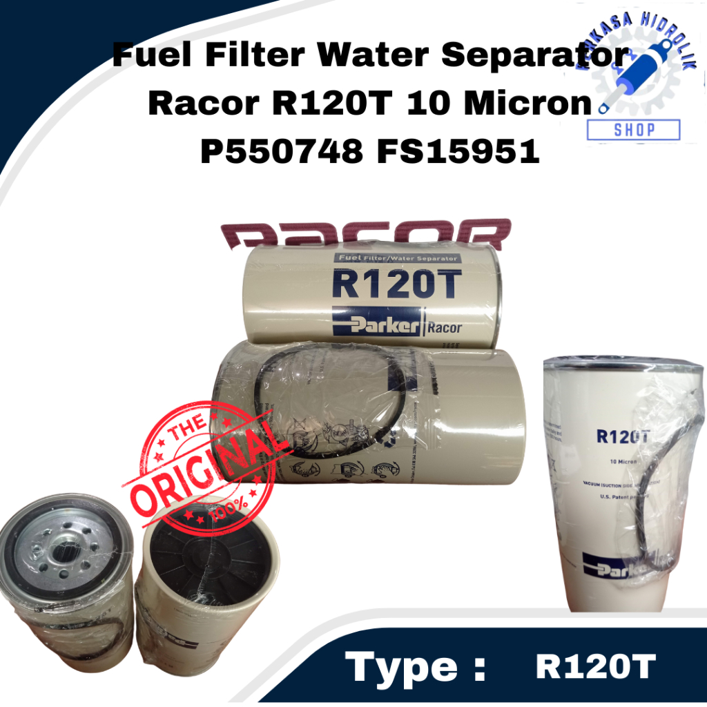 Jual Fuel Filter Water Separator Racor R120T 10 Micron P550748 FS15951 ...