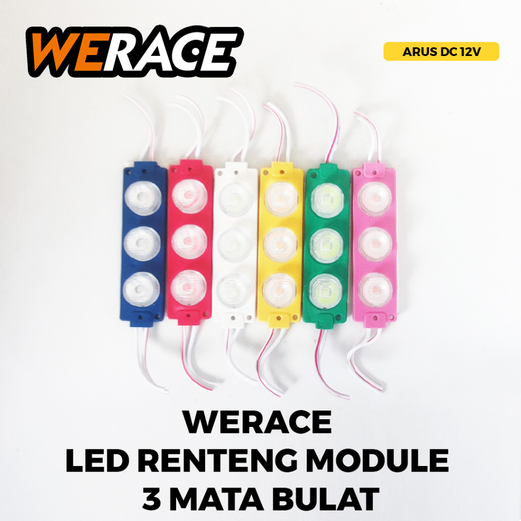 Jual [WERACE] LED RENTENG / MODULE 3 MATA BULAT 12V /24V JUAL PER BIJI ...