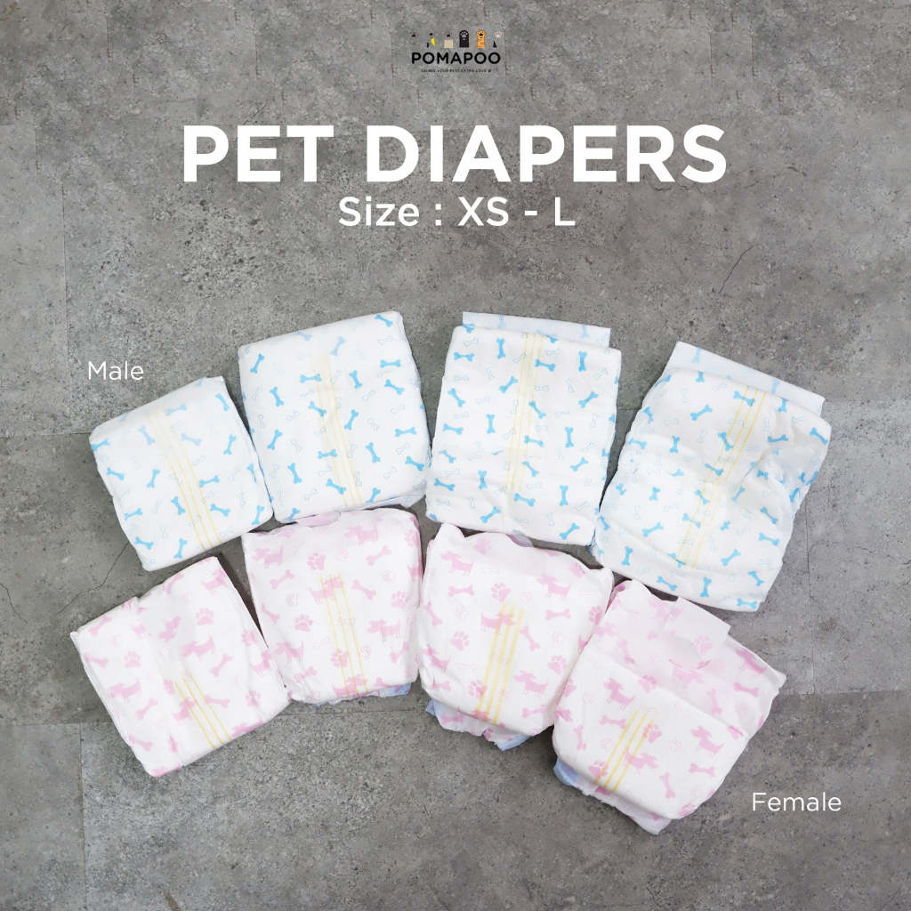 Jual POMAPOO Popok / Diapers Kucing dan Anjing Jantan dan Betina