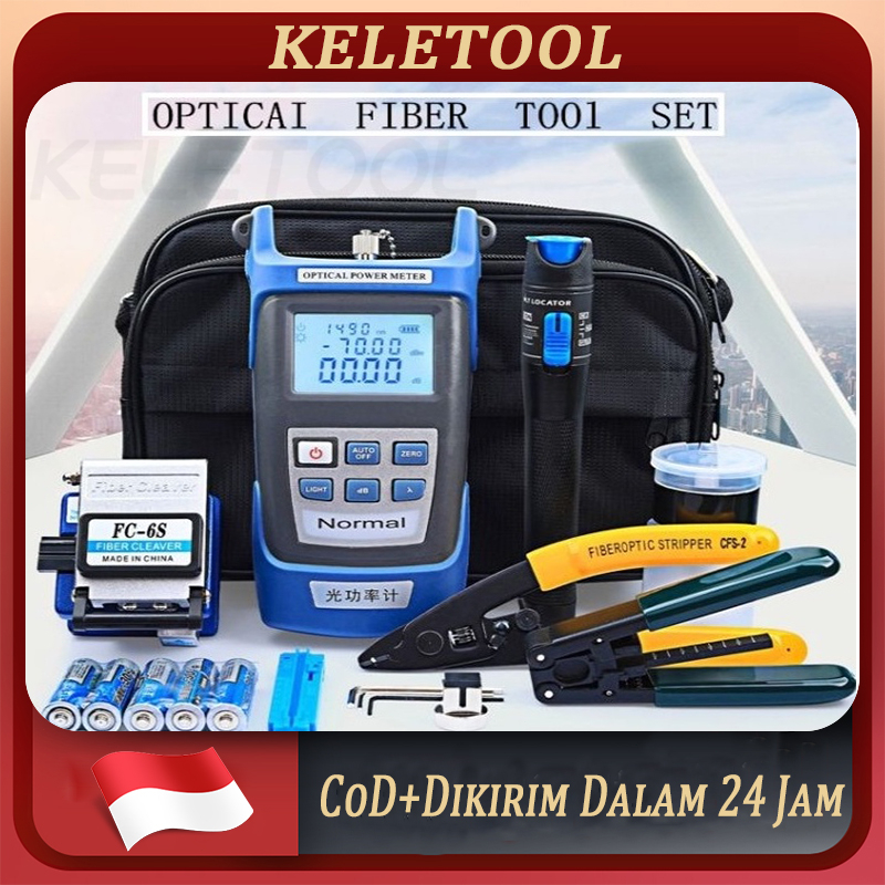 Jual alat fiber optik set lengkap tool fiber optik toolkit fiber optik ...