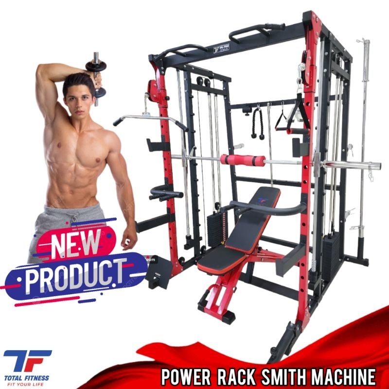 Alat Fitness Multi Function Power Rack Alat Fitness Full Gym Set