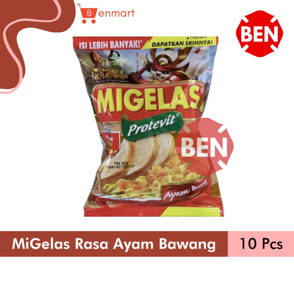 Jual Migelas Ayam Bawang 1 Renceng 10 Pcs Mie Mi Gelas Kuah Instan Dus