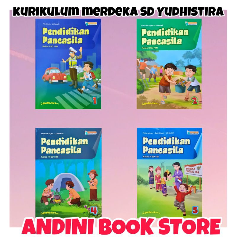 Jual BUKU PENDIDIKAN PANCASILA YUDHISTIRA KELAS 1,2,4,5 SD/MI KURIKULUM ...