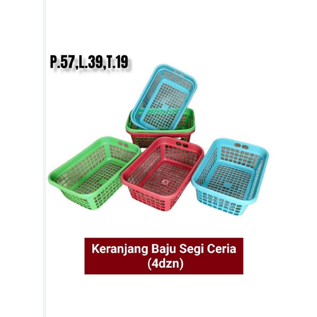 Jual Keranjang Plastik Segi Ceria Shopee Indonesia