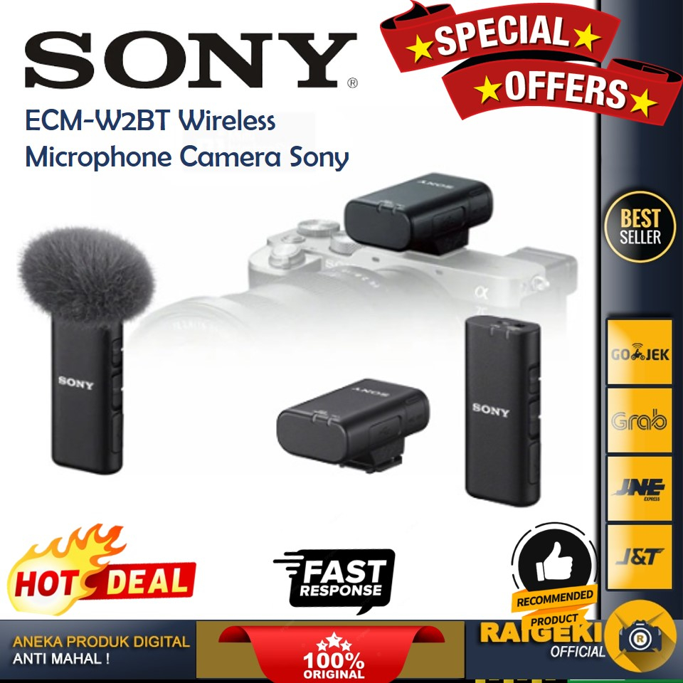 Jual Sony ECM-W2BT Camera-Mount Digital Bluetooth Wireless Microphone ...