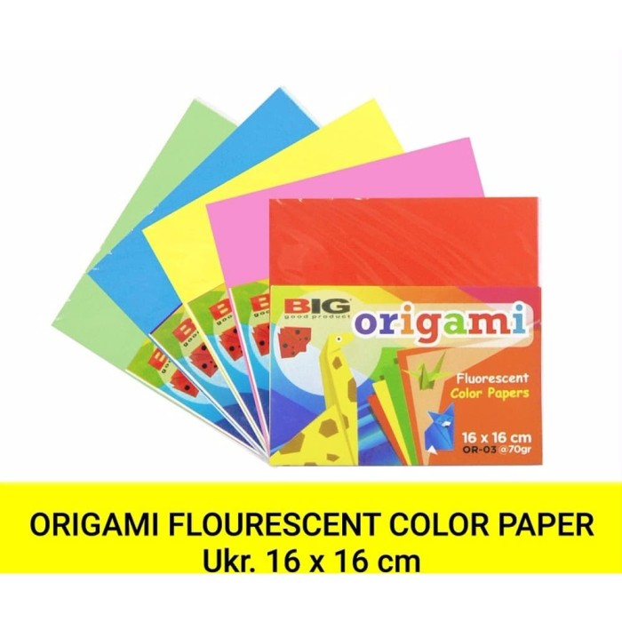 Jual Satu Pack 20 Lembar Kertas Lipat Polos Dua Sisi 16x16 Origami