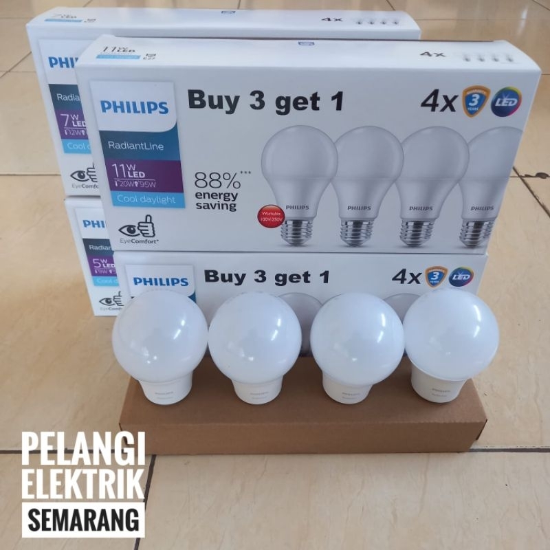 Jual Paket Lampu Led Philips W W W W Radiantline Beli Gratis