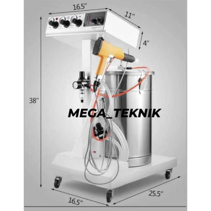 Jual Mesin powder coating 45L Mesin coating powder cat bubuk Shopee