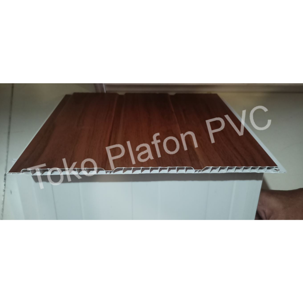 Jual Shunda Plafon PVC PL 3077 1 Motif Kayu Wilayah Bekasi Shopee 