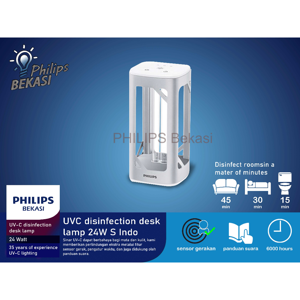 Harga philips uvc store disinfection desk lamps