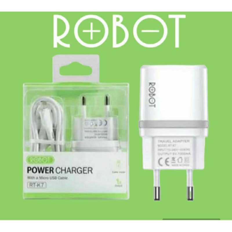 Jual Charger ROBOT RT-K7 ORIGINAL free KABEL MICRO USB | Shopee Indonesia