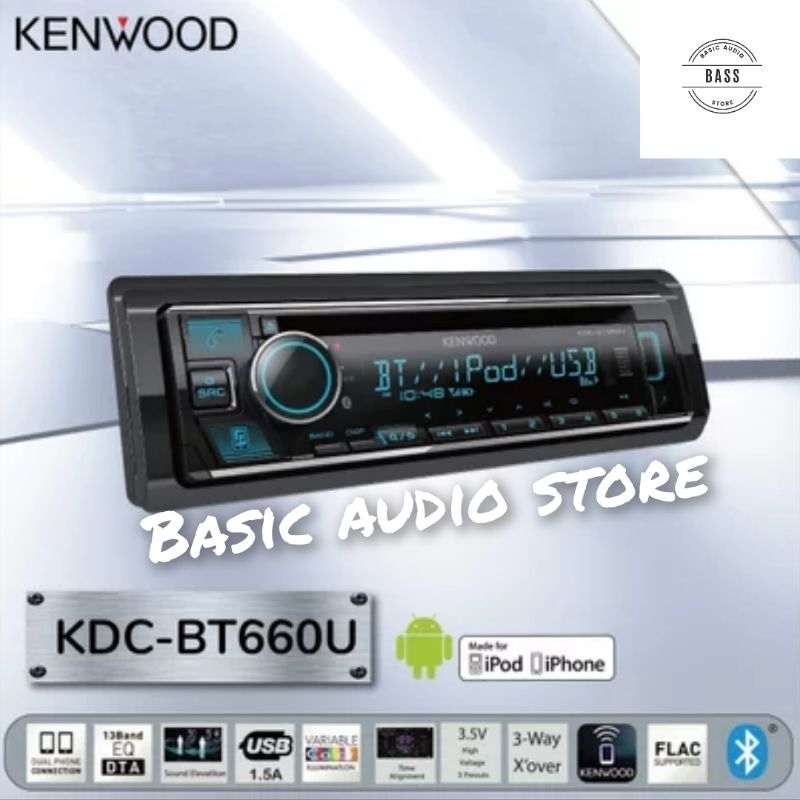 Jual KENWOOD KDC-BT660U HEAD UNIT SINGLE DIN VERSI BARU | Shopee Indonesia