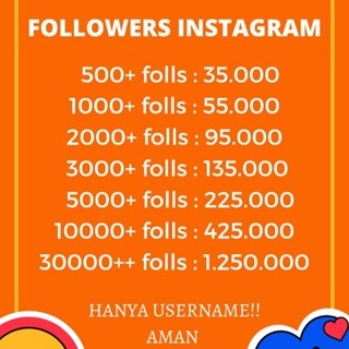 Jual PROMO! 𝗙𝗼𝗹𝗹𝗼𝘄𝗲𝗿𝘀 Real Aktif Indonesia Follower Inst4gr4m Permanen ...